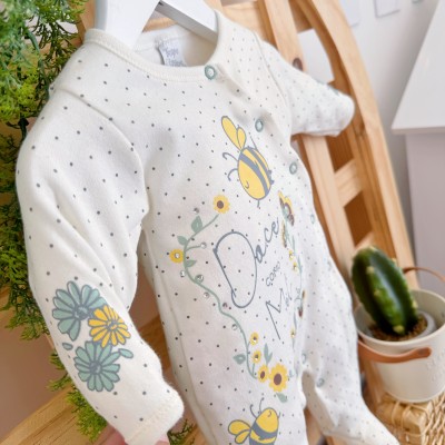 Macacão Trape Zape - Doce Como Mel - Off White